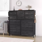 Dresser for Bedroom with 12 Drawer, Dressers & Chests of Drawers for Hallway, Entryway, Storage Organizer Unit with Fabric, Sturdy Metal Frame