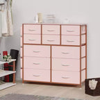 Dresser for Bedroom with 12 Drawer, Dressers & Chests of Drawers for Hallway, Entryway, Storage Organizer Unit with Fabric, Sturdy Metal Frame