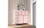 Dresser for Bedroom with 12 Drawer, Dressers & Chests of Drawers for Hallway, Entryway, Storage Organizer Unit with Fabric, Sturdy Metal Frame