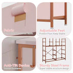 Dresser for Bedroom with 12 Drawer, Dressers & Chests of Drawers for Hallway, Entryway, Storage Organizer Unit with Fabric, Sturdy Metal Frame