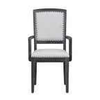 9 Pieces Extendable Dining Table Set for 6, Rectangular Kitchen Dining Table with Removable Leaf and 6 Armless Chairs and 2 Arm Chairs