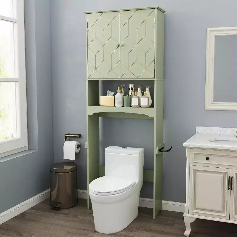 Above Toilet Storage Cabinet Spacesaver for Bathroom