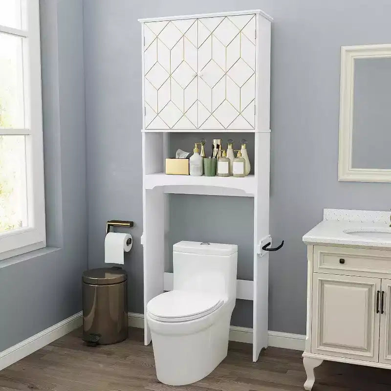 Above Toilet Storage Cabinet Spacesaver for Bathroom