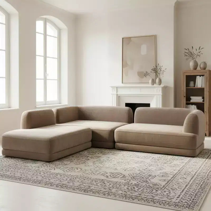 Christopher Knight Home Doyoung Modern 115 3-Piece L-Shaped Sectional Sofa
