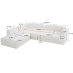 Christopher Knight Home Doyoung Modern 115 3-Piece L-Shaped Sectional Sofa