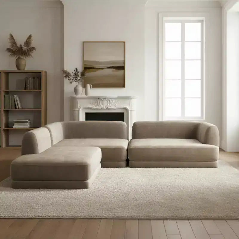 Christopher Knight Home Doyoung Modern 115 3-Piece L-Shaped Sectional Sofa