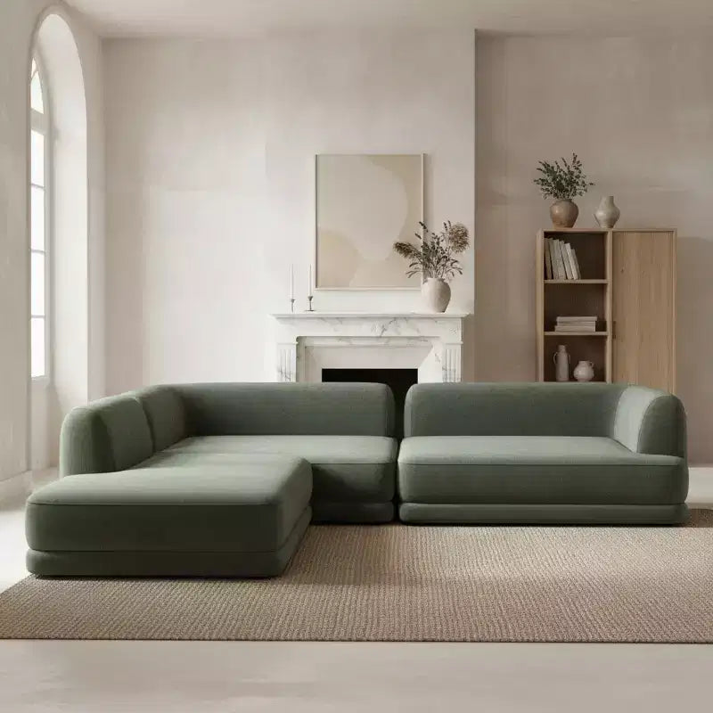 Christopher Knight Home Doyoung Modern 115 3-Piece L-Shaped Sectional Sofa