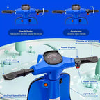Acekool 24V Kids Electric Moped Scooter, 2 Wheel Ride On Motorcycle with Seat, 350W Drive up to 14 MPH for Ages 814
