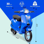 Acekool 24V Kids Electric Moped Scooter, 2 Wheel Ride On Motorcycle with Seat, 350W Drive up to 14 MPH for Ages 814