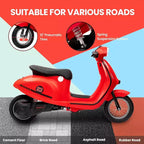 Acekool 24V Kids Electric Moped Scooter, 2 Wheel Ride On Motorcycle with Seat, 350W Drive up to 14 MPH for Ages 814
