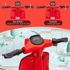 Acekool 24V Kids Electric Moped Scooter, 2 Wheel Ride On Motorcycle with Seat, 350W Drive up to 14 MPH for Ages 814