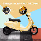 Acekool 24V Kids Electric Moped Scooter, 2 Wheel Ride On Motorcycle with Seat, 350W Drive up to 14 MPH for Ages 814
