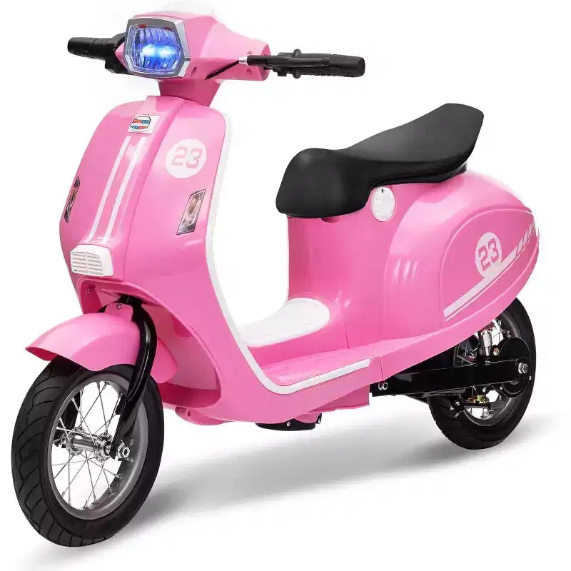 Acekool 24V Kids Electric Moped Scooter, 2 Wheel Ride On Motorcycle with Seat, 350W Drive up to 14 MPH for Ages 814