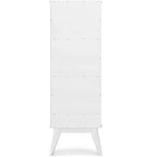 Tierney SOLID HARDWOOD 64 inch x 22 inch Mid Century Modern Bookcase and Storage Unit