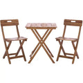 Austin Bistro Set - Indoor/Outdoor - PAT6814 - Teak - Safavieh