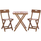 Austin Bistro Set - Indoor/Outdoor - PAT6814 - Teak - Safavieh