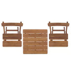 Austin Bistro Set - Indoor/Outdoor - PAT6814 - Teak - Safavieh