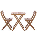 Austin Bistro Set - Indoor/Outdoor - PAT6814 - Teak - Safavieh