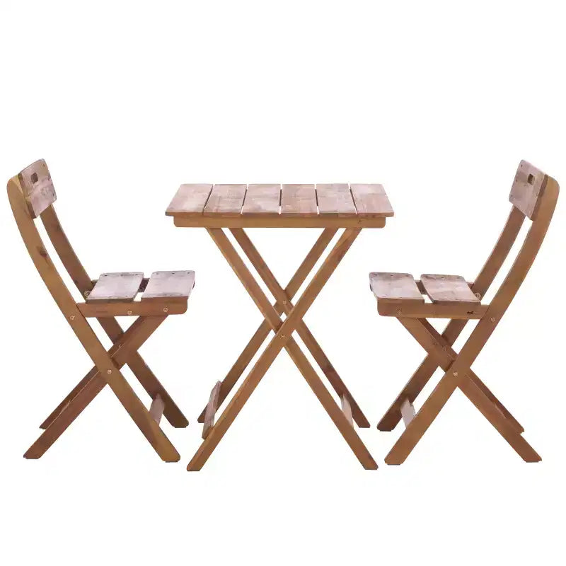 Austin Bistro Set - Indoor/Outdoor - PAT6814 - Teak - Safavieh