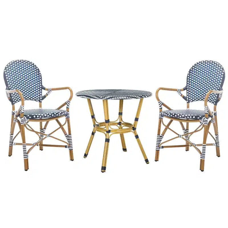 Hooper 3 Piece Bistro Set - Indoor/Outdoor - PAT9501 - Safavieh