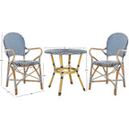 Hooper 3 Piece Bistro Set - Indoor/Outdoor - PAT9501 - Safavieh