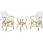 Hooper 3 Piece Bistro Set - Indoor/Outdoor - PAT9501 - Safavieh