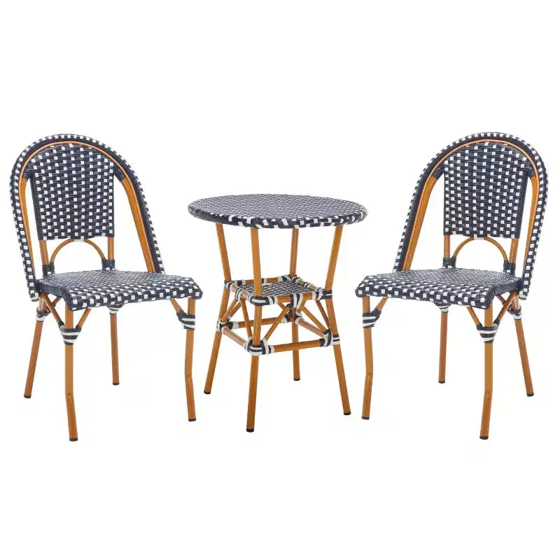 California 3 Piece Bistro Set - Indoor/Outdoor - PAT9505 - Safavieh