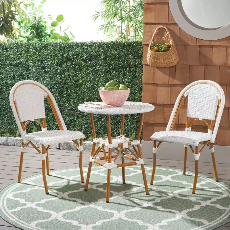 California 3 Piece Bistro Set - Indoor/Outdoor - PAT9505 - Safavieh