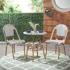 California 3 Piece Bistro Set - Indoor/Outdoor - PAT9505 - Safavieh