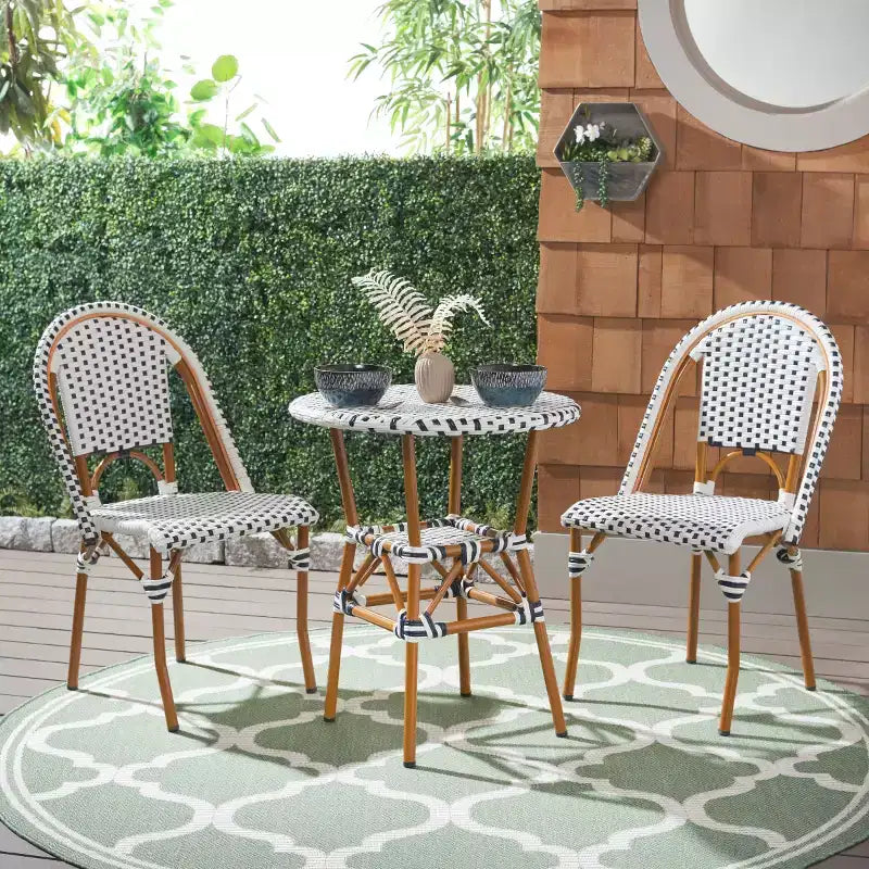California 3 Piece Bistro Set - Indoor/Outdoor - PAT9505 - Safavieh