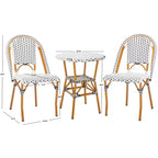California 3 Piece Bistro Set - Indoor/Outdoor - PAT9505 - Safavieh
