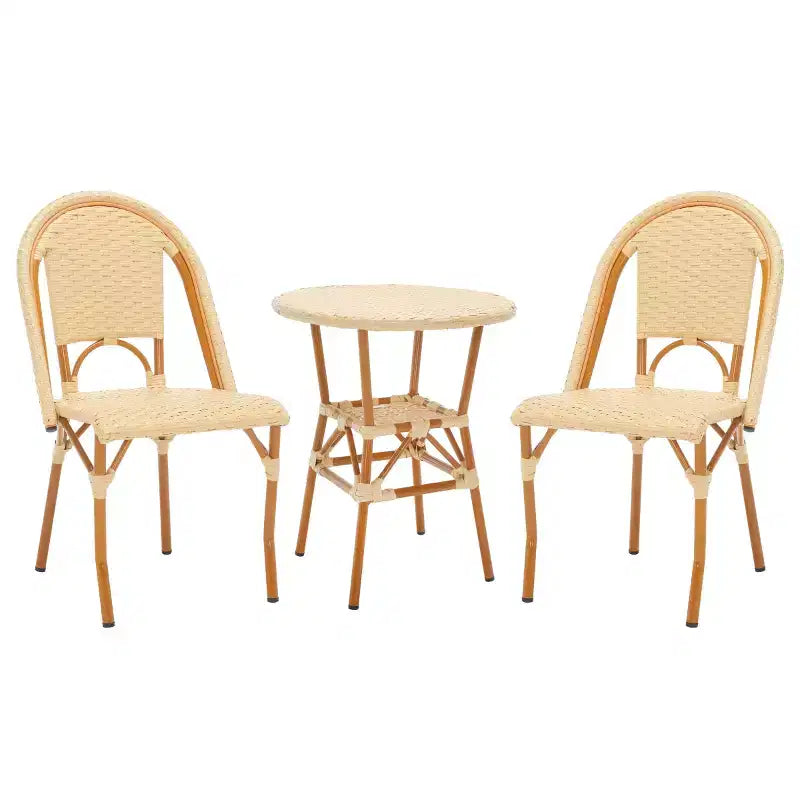 California 3 Piece Bistro Set - Indoor/Outdoor - PAT9505 - Safavieh