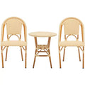 California 3 Piece Bistro Set - Indoor/Outdoor - PAT9505 - Safavieh
