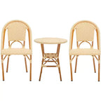 California 3 Piece Bistro Set - Indoor/Outdoor - PAT9505 - Safavieh