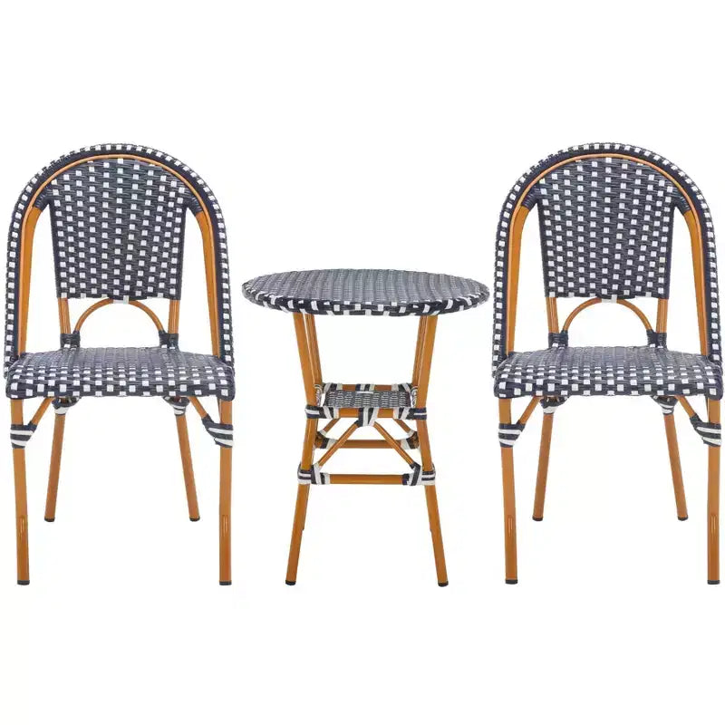 California 3 Piece Bistro Set - Indoor/Outdoor - PAT9505 - Safavieh