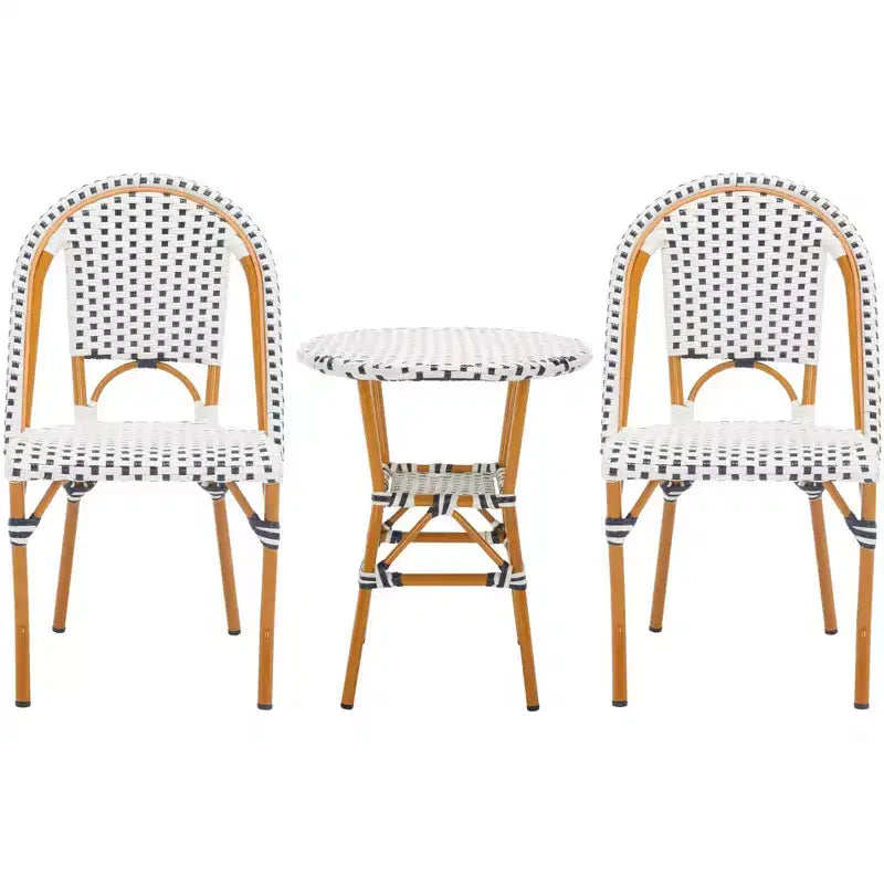 California 3 Piece Bistro Set - Indoor/Outdoor - PAT9505 - Safavieh