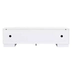 JVNOXK 70.8-inch Modern TV Stand, Suitable for TVs 75 inches and under, Featuring Storage Cabinet with 4 Drawers and Metal Center Leg, White