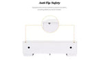 JVNOXK 70.8-inch Modern TV Stand, Suitable for TVs 75 inches and under, Featuring Storage Cabinet with 4 Drawers and Metal Center Leg, White