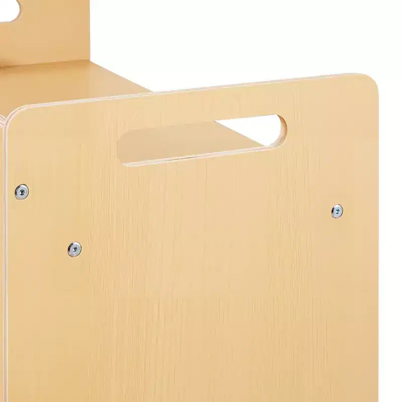 Etokfoks Montessori weaning table and chair set plywood construction adjustable height 26.2x14.2x20.5 in easy conversion natural