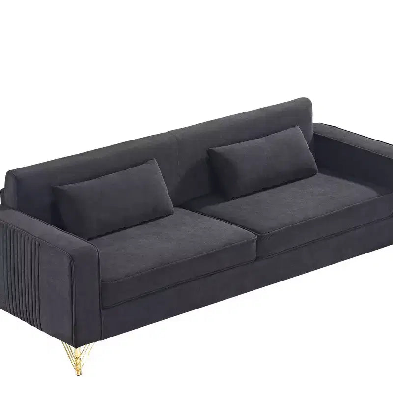 Whisen 85.8 Velvet Sofa, Modern Elegant 4 Seater Couch Sofa with Luxurious Soft Comfort, Easy to Maintain