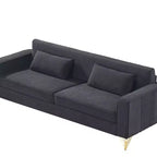 Whisen 85.8 Velvet Sofa, Modern Elegant 4 Seater Couch Sofa with Luxurious Soft Comfort, Easy to Maintain