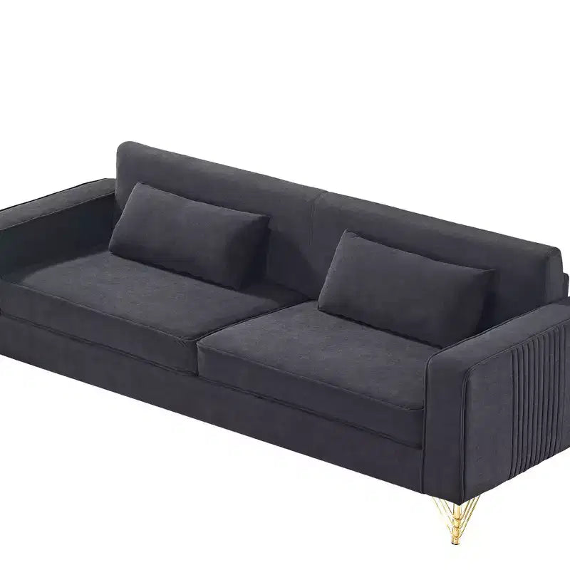 Whisen 85.8 Velvet Sofa, Modern Elegant 4 Seater Couch Sofa with Luxurious Soft Comfort, Easy to Maintain