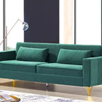 Whisen 85.8 Velvet Sofa, Modern Elegant 4 Seater Couch Sofa with Luxurious Soft Comfort, Easy to Maintain