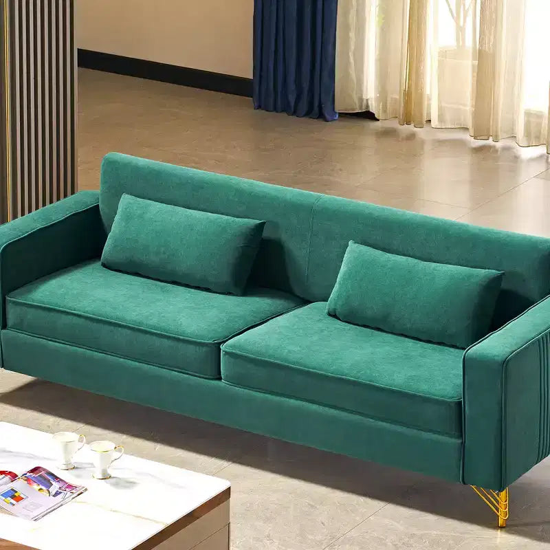 Whisen 85.8 Velvet Sofa, Modern Elegant 4 Seater Couch Sofa with Luxurious Soft Comfort, Easy to Maintain