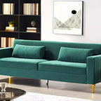 Whisen 85.8 Velvet Sofa, Modern Elegant 4 Seater Couch Sofa with Luxurious Soft Comfort, Easy to Maintain