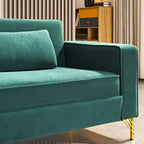 Whisen 85.8 Velvet Sofa, Modern Elegant 4 Seater Couch Sofa with Luxurious Soft Comfort, Easy to Maintain