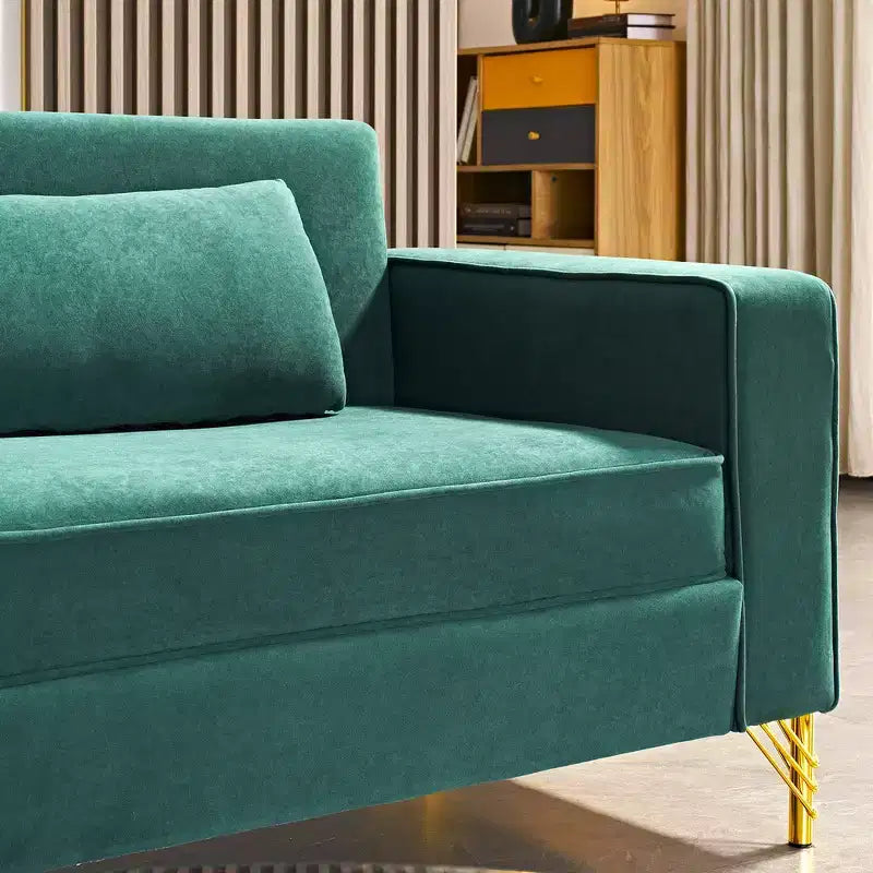 Whisen 85.8 Velvet Sofa, Modern Elegant 4 Seater Couch Sofa with Luxurious Soft Comfort, Easy to Maintain