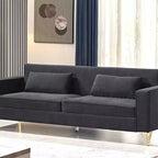 Whisen 85.8 Velvet Sofa, Modern Elegant 4 Seater Couch Sofa with Luxurious Soft Comfort, Easy to Maintain