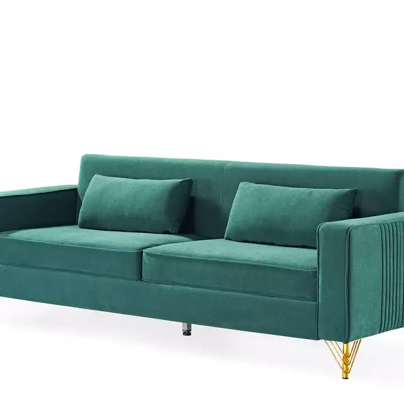 Whisen 85.8 Velvet Sofa, Modern Elegant 4 Seater Couch Sofa with Luxurious Soft Comfort, Easy to Maintain