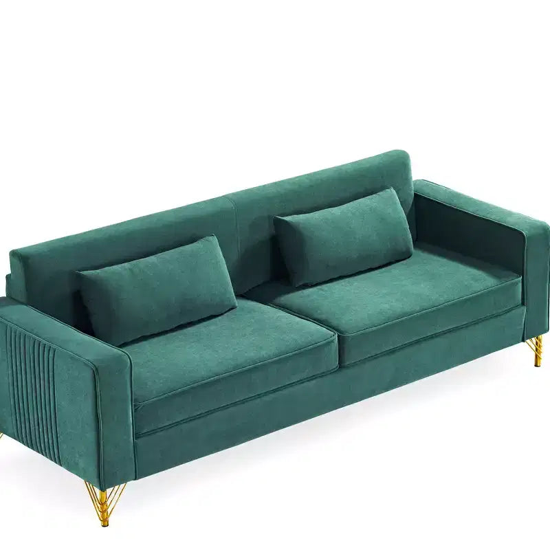 Whisen 85.8 Velvet Sofa, Modern Elegant 4 Seater Couch Sofa with Luxurious Soft Comfort, Easy to Maintain